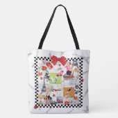 1 april in Parijs Tote Bag (Achterkant)