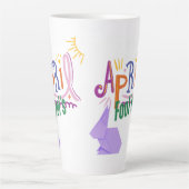 1 aprilgrap latte mok (Voorkant)