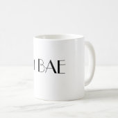 #1 BAE NUMBER ONE BAE Parisian Font Coffee Mok (Voorkant rechts)