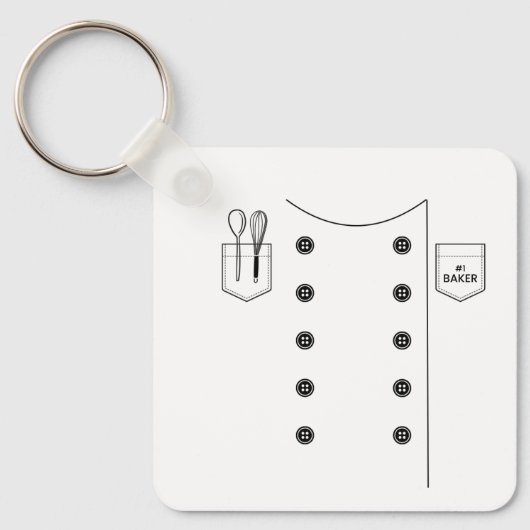 #1 Baker Rugzak Swag Sleutelhanger (Voorkant)