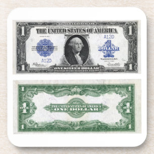 1 Bankbiljet Silver Certificate 1923 Drankjes Onderzetter