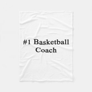 #1 Basketbal coach Fleece Deken