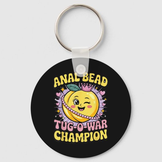 #1 Bead Tug O War Champion Naughty Adults Gag Joke Sleutelhanger (Voorkant)