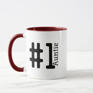 #1 Beste tante Mok – gepersonaliseerd koffiecadeau