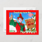 # 1 Bonjour aux elfes de la carte postale du pôle  (Devant / Derrière)