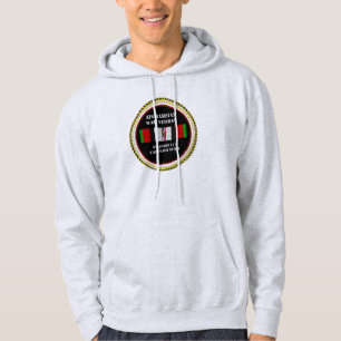 1 CAMPAGNE STAR AFGHANISTAN WAR VETERAN HOODIE