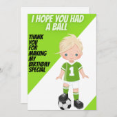 1 CARTE DE REMERCIEMENTS (Devant / Derrière)