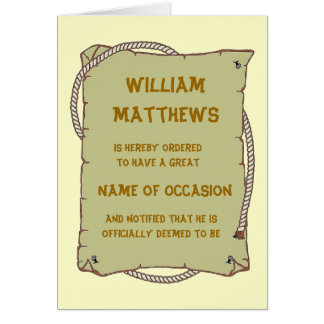 1 carte faite sur commande de papa chaud