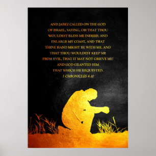 1 Chronicles 4:10 Bijbelversie Poster