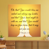 1 Chronicles 4:10 Canvas Afdruk (Insitu (Woonkamer))