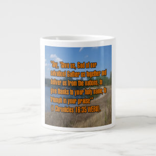 1 Chroniques 16:35 WEBU Mug