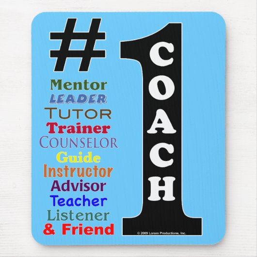 #1 Coach Mousepad Muismat (Voorkant)