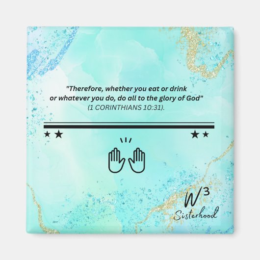 1 Cor 10:31 Magnet (Devant)