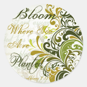 1 Cor 7 17 Schrift Ronde Sticker