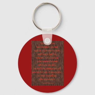1 Corinthians 10:13 Sleutelhanger