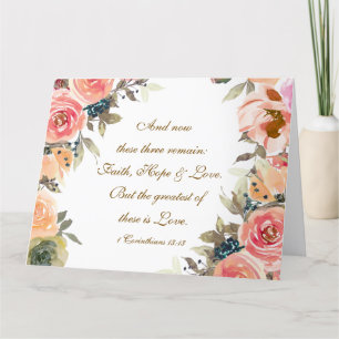 1 Corinthians 13:13 Faith Hope Love Bible Big Kaart