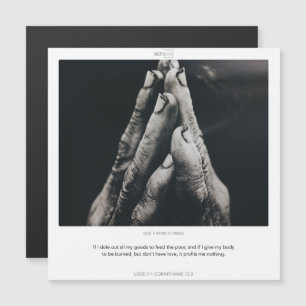 1 Corinthians 13:3 LOVE SCRIPIX magnetische kaart