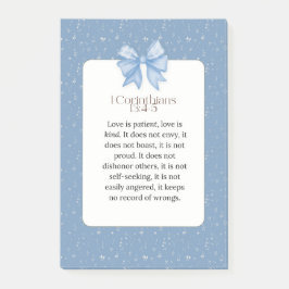 1 corinthians 13 4 5, love is patient love is kind post-it® notes