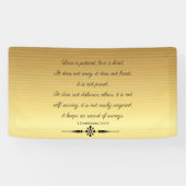 1 Corinthians 13:4-5 Love, Spandoek (Horizontaal)