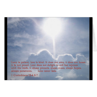 1 Corinthians 13:4 6-7 wolken