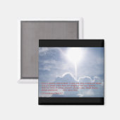1 Corinthians 13:4 6-7 wolken Magneet (Voorkant / Achterkant)