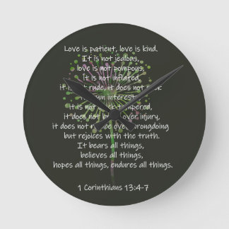 1 Corinthians 13: 4-7 Ronde Klok