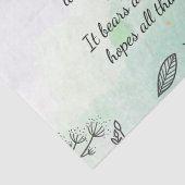 1 Corinthians 13: 4-7 Tissuepapier (Detail)