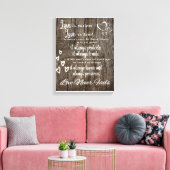 1 Corinthians 13:4-8 Achtergrond van canvas (Insitu (Woonkamer))