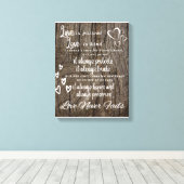 1 Corinthians 13:4-8 Achtergrond van canvas Afdruk (Insitu (Houten vloer))