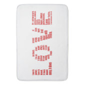 1 Corinthians 13:4-8 Bijbelvers Badmat (Voorkant Verticaal)