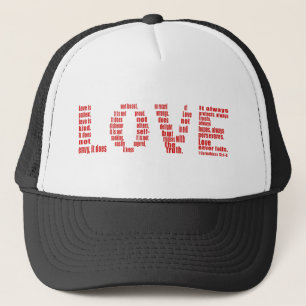 1 Corinthians 13:4-8 Bijbelvers Trucker Pet