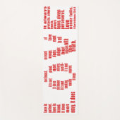 1 Corinthians 13:4-8 Bijbelvers Yogamat (Voorkant)