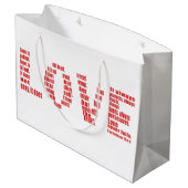 1 Corinthians 13:4-8 Bijbelverse Verse Groot Cadeauzakje (Achterkant Gekanteld)