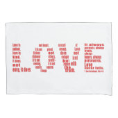1 Corinthians 13:4-8 Bijbelverse Verse Kussensloop (Voorkant-Links)