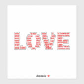 1 Corinthians 13:4-8 Bijbelverse Verse Sticker (Vel)