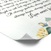 1 Corinthians 13:4-8 Love is Patient, Love is Type Poster (Hoek)