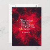 1 Corinthians 13:4 Briefkaart (Voorkant / Achterkant)