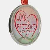 1 Corinthians 13:4 Love is PATIENT - ORNAMENT (Rechts)