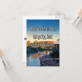 1 Corinthians 13:6 Bijbelscriptie Pic Greeting Kaart (Voorkant / Achterkant in situ)