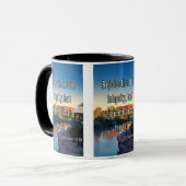 1 Corinthians 13:6 Bijbelscriptie Pic Two-Tone Mok (Voorkant links)