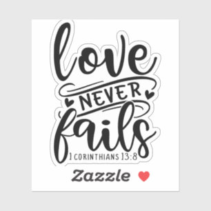 1 Corinthians 13 8-01 Sticker