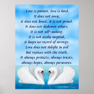 1 corinthians 13 afdrukken poster