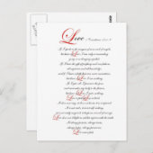 1 Corinthians 13 Briefkaart (Voorkant / Achterkant)