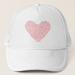 1 Corinthians 13 Christelijke Bijbelliefdeshart Trucker Pet