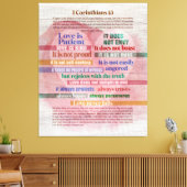 1 Corinthians 13 - Liefde Canvas Afdruk (Insitu (Woonkamer))