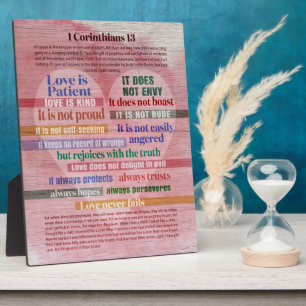 1 Corinthians 13 - Liefde Fotoplaat
