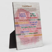 1 Corinthians 13 - Liefde Fotoplaat (Zijkant)