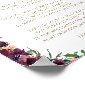 1 Corinthians 13 Love Bible Floral Poster (Hoek)