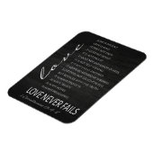 1 Corinthians 13 Love is Bible Verse Magneet (Linkerzijde)