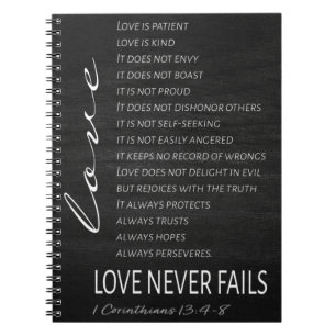 1 Corinthians 13 Love is Bible Verse Notitieboek